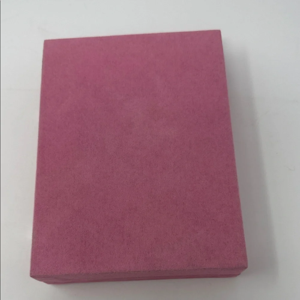 Girl’s Pink Jewelry Box Organizer  8x6x2” with clasps to close NO mirror